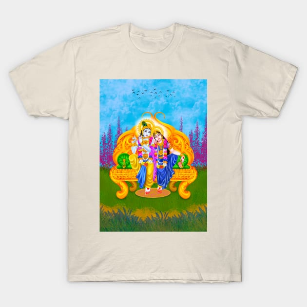 Jay Radha Krishna T-Shirt by ak3shay